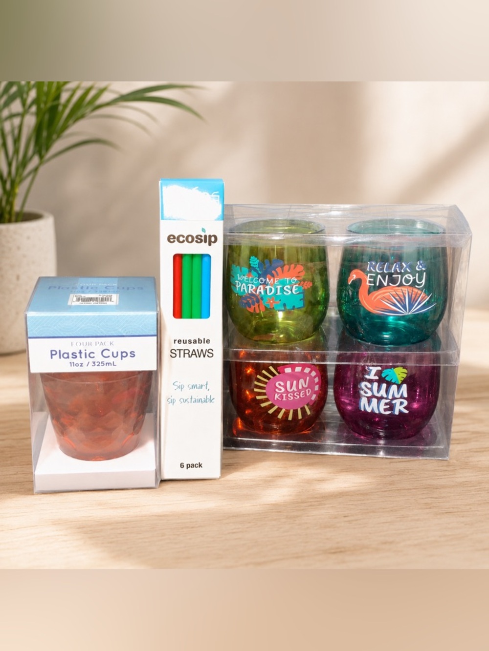 🧺Summer Drinkware Bundle | NEW Cups & Reusable Straws Set